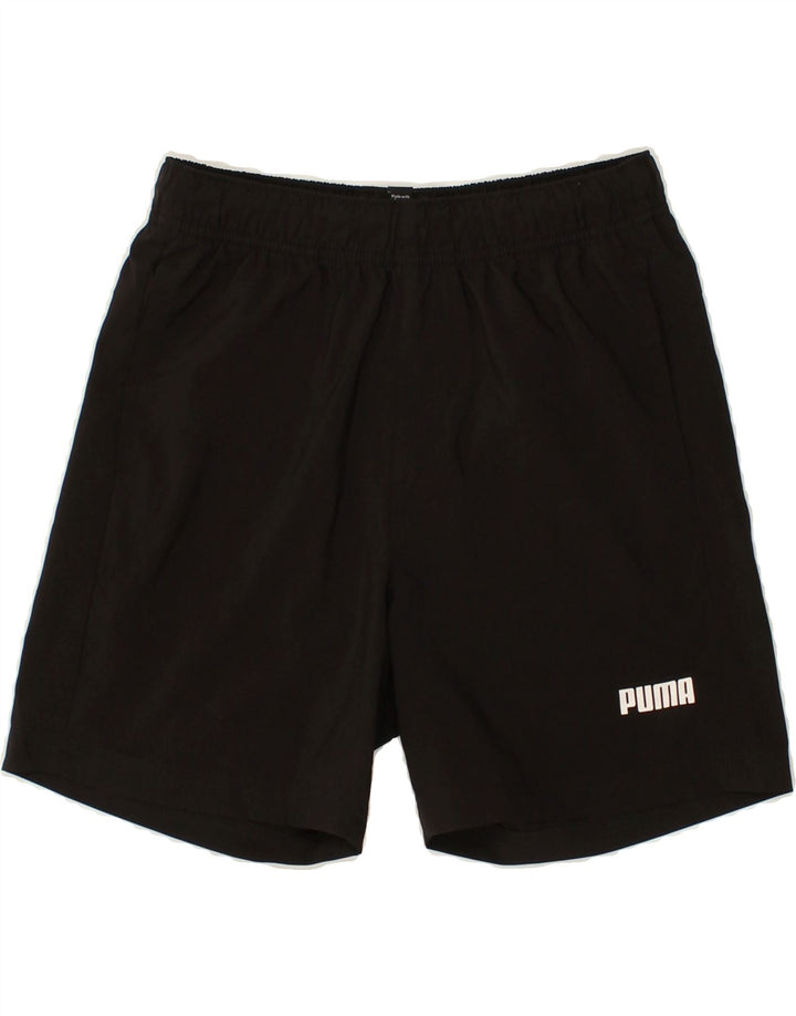PUMA Boys Sport Shorts 13-14 Years Black Polyester | Vintage Puma | Thrift | Second-Hand Puma | Used Clothing | Messina Hembry 