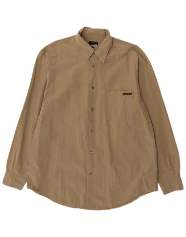 Trussardi herre Regular Fit skjorte XL Khaki