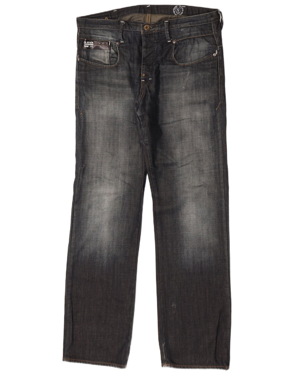 G-Star Jean droit homme W34 L34 bleu marine coton