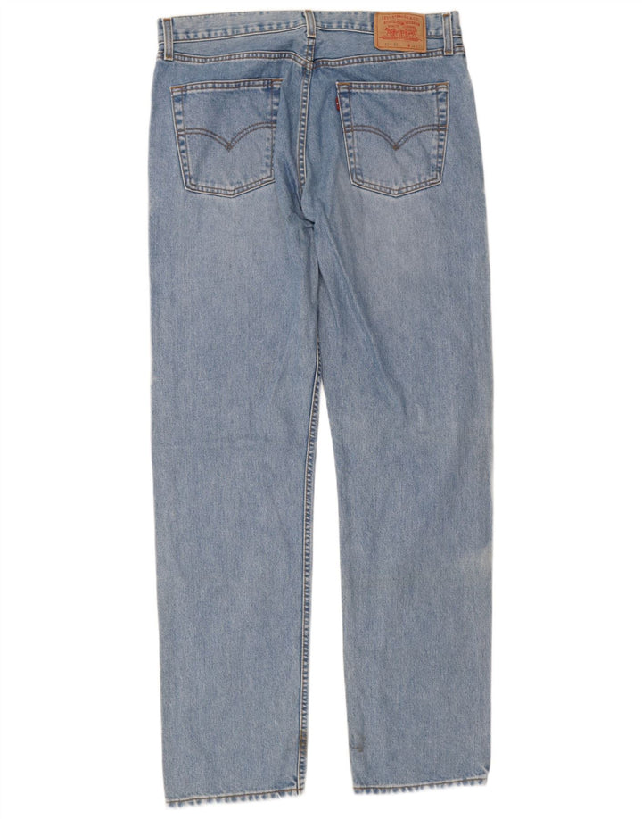 Levi's Herre 521 lige jeans W36 L36 blå bomuld