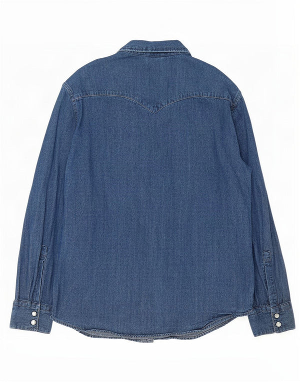 Levi's Mens Standard Denim Shirt Large Blue Cotton