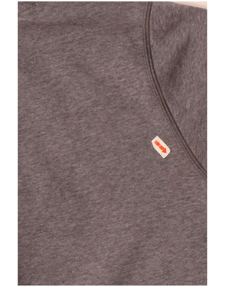 Under Armour Mens Graphic Hoodie Jumper Large Grey Flecked