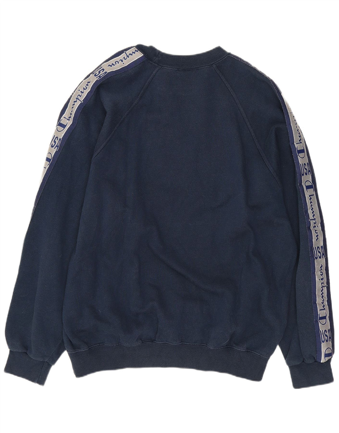 CHAMPION Felpa con grafica da uomo Maglione medio in cotone blu navy