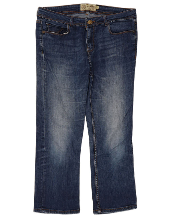 Fat Face Womens Cropped Jeans UK 12 Medium W32 L23 Blue