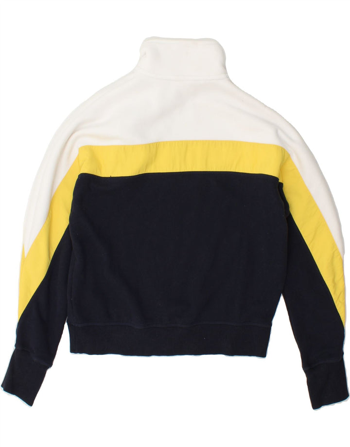 SUPERDRY Womens Sweatshirt Jumper UK 12 Medium Multicoloured Colourblock Vintage Superdry and Second-Hand Superdry from Messina Hembry 