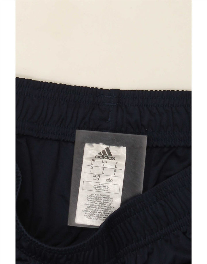 Adidas Mens Aeroready Sport Shorts Large Navy Blue Polyester