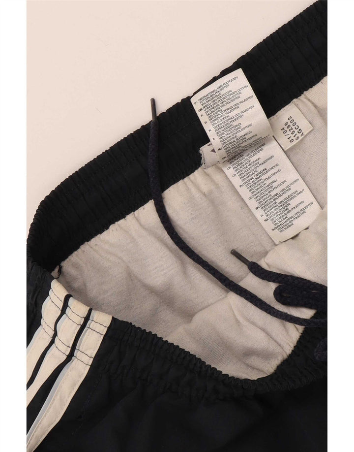 Pantaloncini sportivi da uomo Adidas Bermuda piccoli in poliestere nero