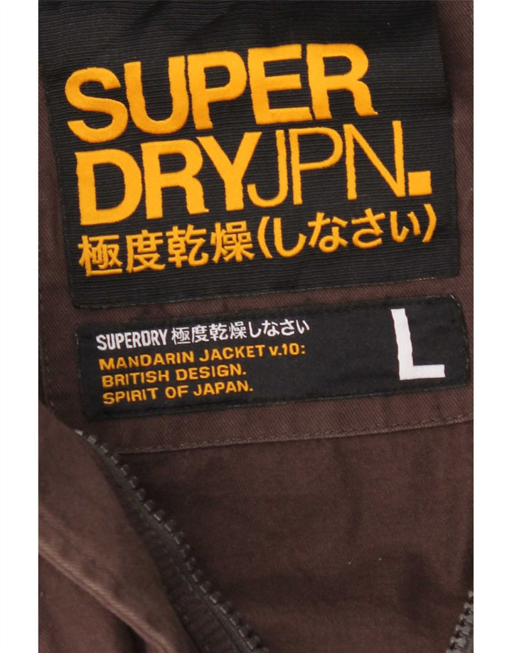 Superdry Mens Utility Jacket UK 40 Large Brown