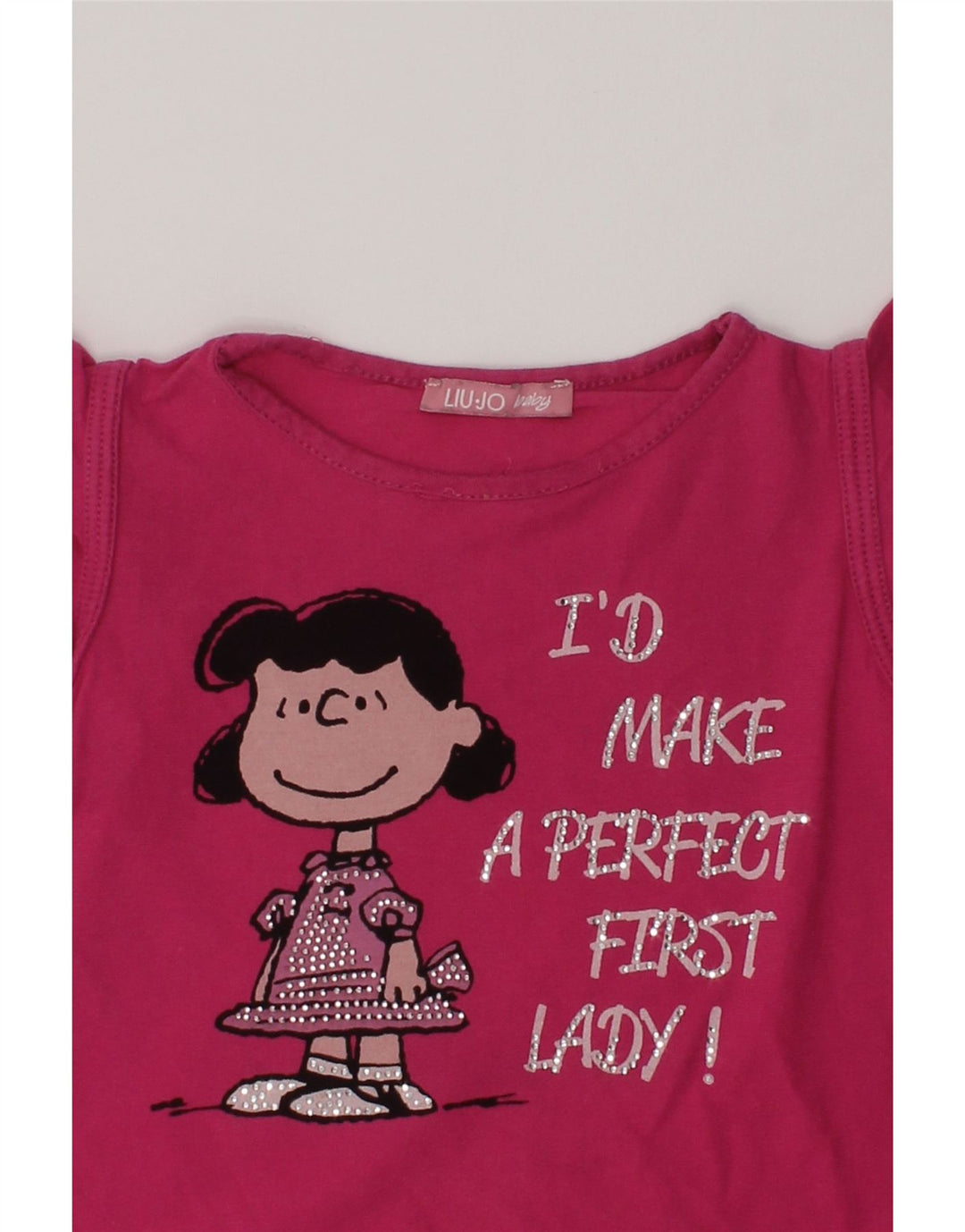 LIU JO Baby Girls Graphic T-Shirt Dress 12-18 Months Pink Cotton | Vintage Liu Jo | Thrift | Second-Hand Liu Jo | Used Clothing | Messina Hembry 