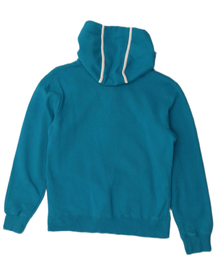 Fila Womens Zip Hoodie Sweater UK 14 Medium Blue