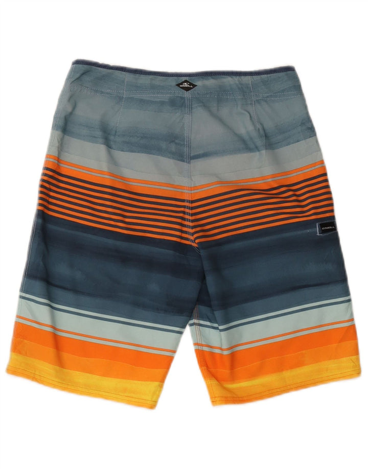 Pantaloncini da bagno grafici da uomo O'Neill XS poliestere a righe multicolore