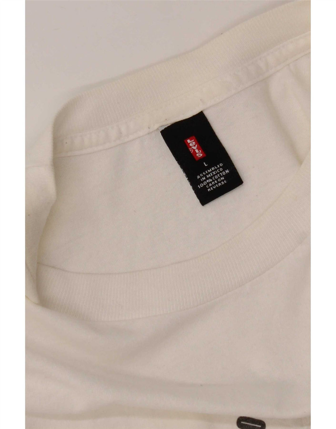 Levi's Mens Graphic T-Shirt Top Large White Cotton