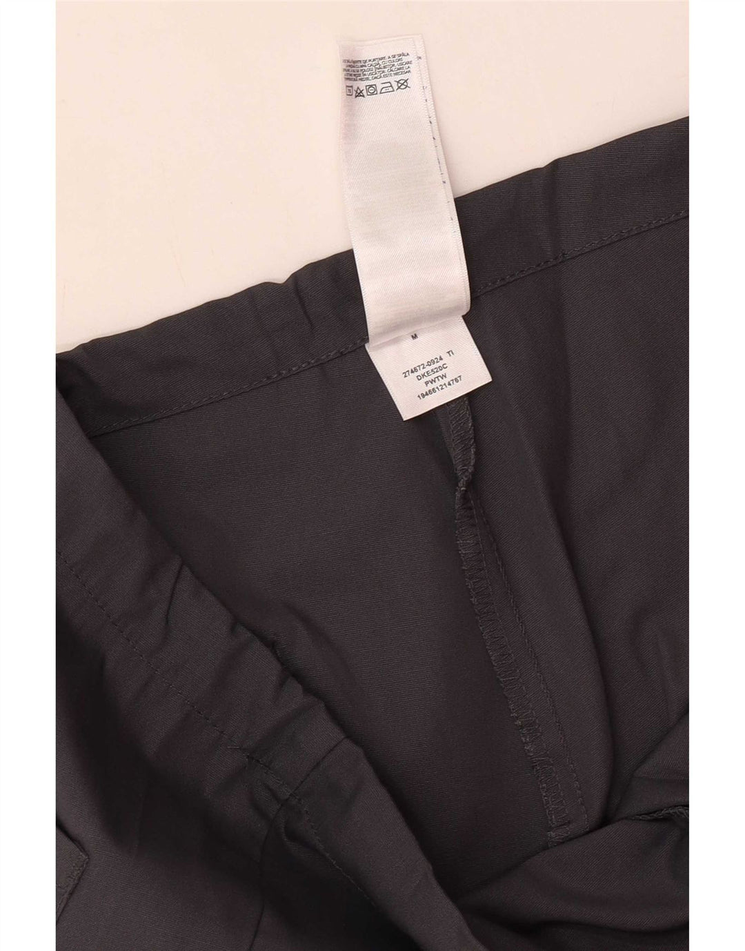 Dickies Pantaloni casual dritti da uomo medi W38 L30 poliestere grigio