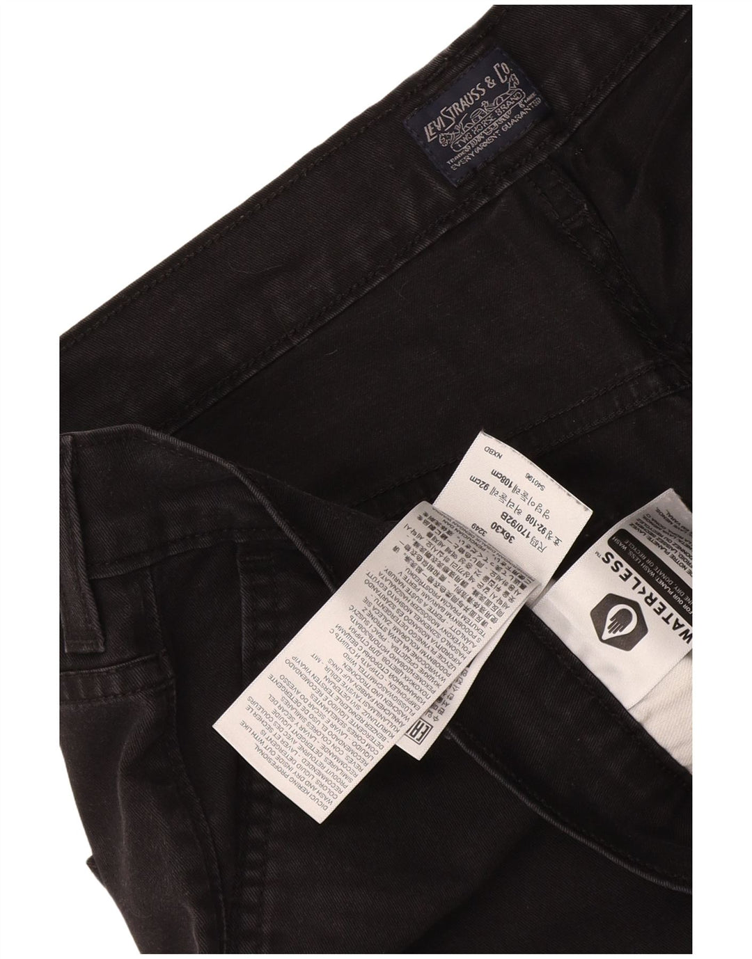 Levi's Herren-Chinohose, W36, L30, schwarze Baumwolle