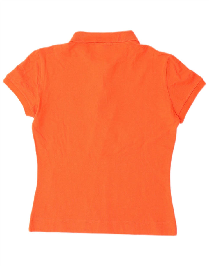 Polo da donna Lacoste taglia 40 cotone arancione medio