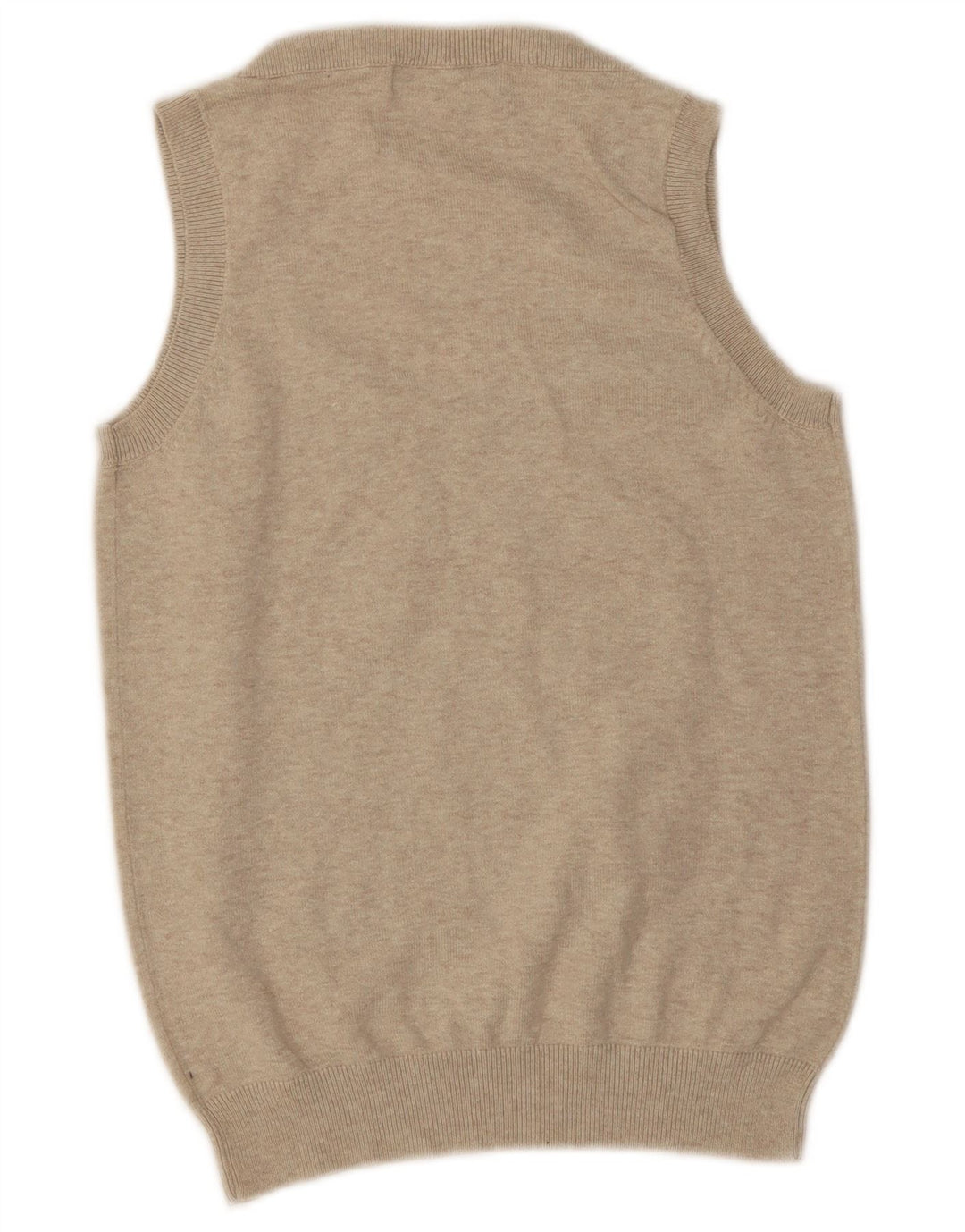 Zara Dame Vest Tank Top UK 12 Medium Beige Flecked