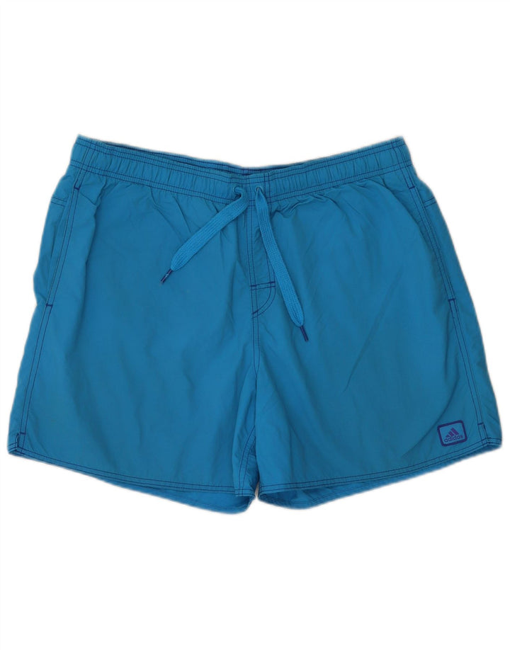 Adidas Herren-Badeshorts, groß, aus blauem Nylon