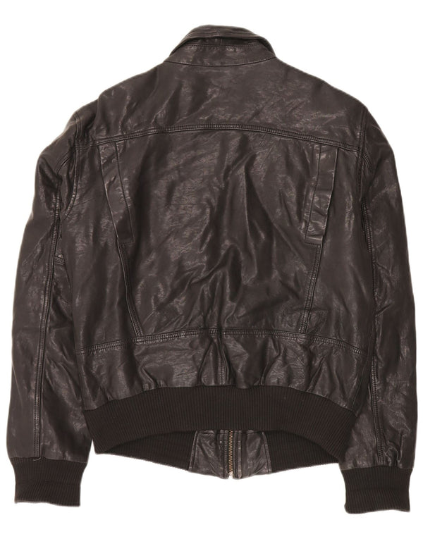 Vintage Mens Military Bomber Jacket UK 40 Large Black