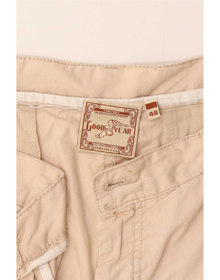 Pantaloncini cargo da uomo Good Year IT 48 medi W34 Beige