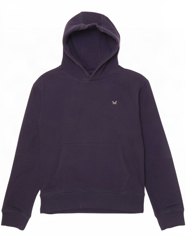 Crew Clothing Męski sweter z kapturem, duży, granatowy, bawełniany