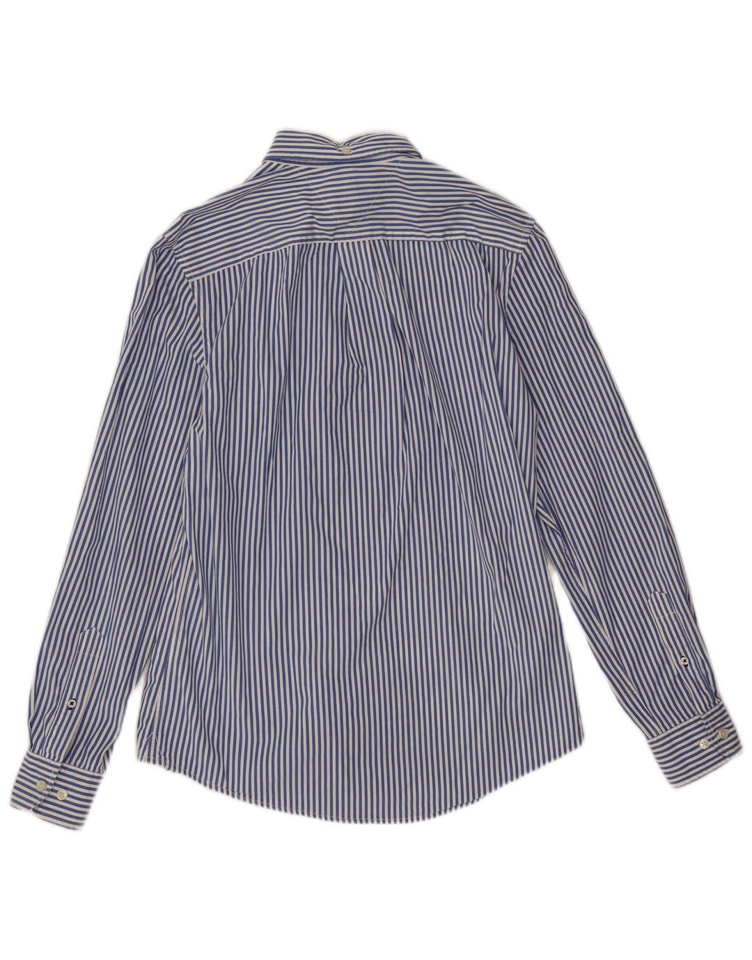 Tommy Hilfiger Mens Shirt Small Blue Striped Cotton