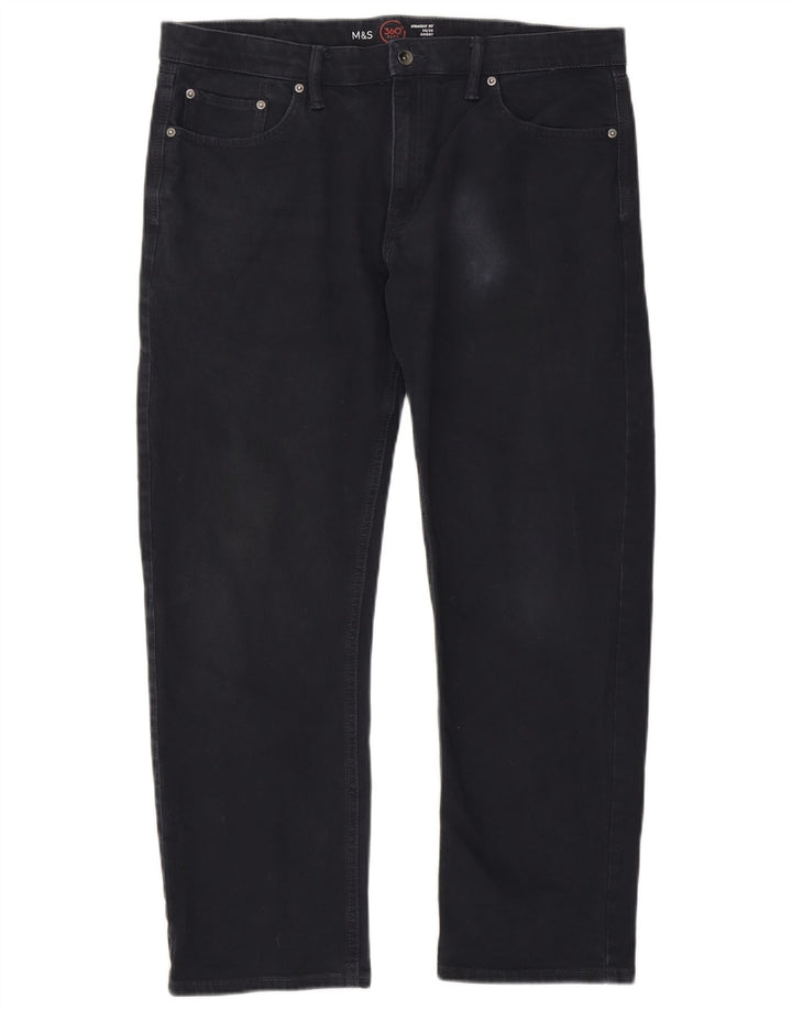 Marks & Spencer Straight Jeans til mænd W36 L29 Marineblå bomuld