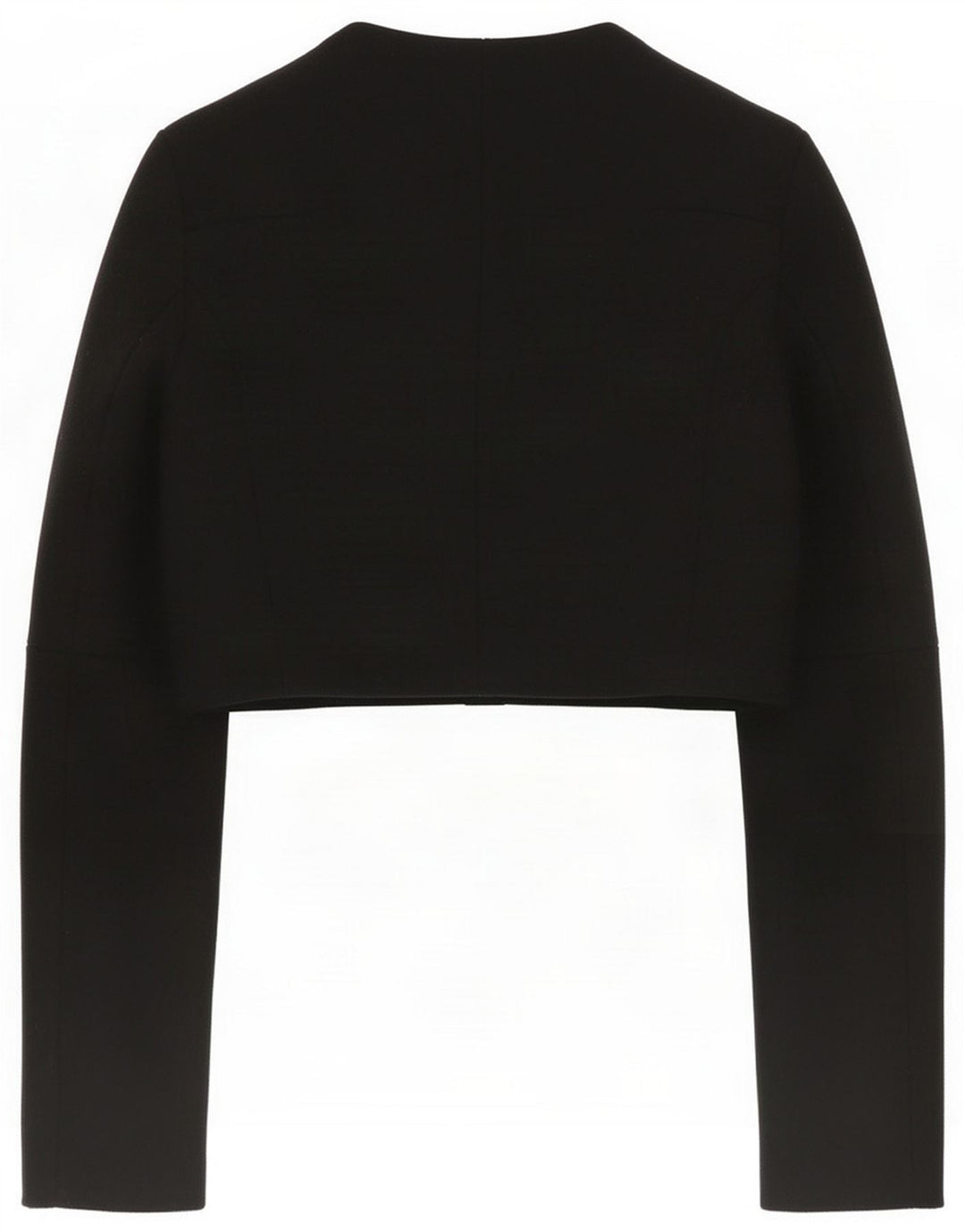 Elisabetta Franchi Womens Bolero Jacket IT 44 Medium Black Wool