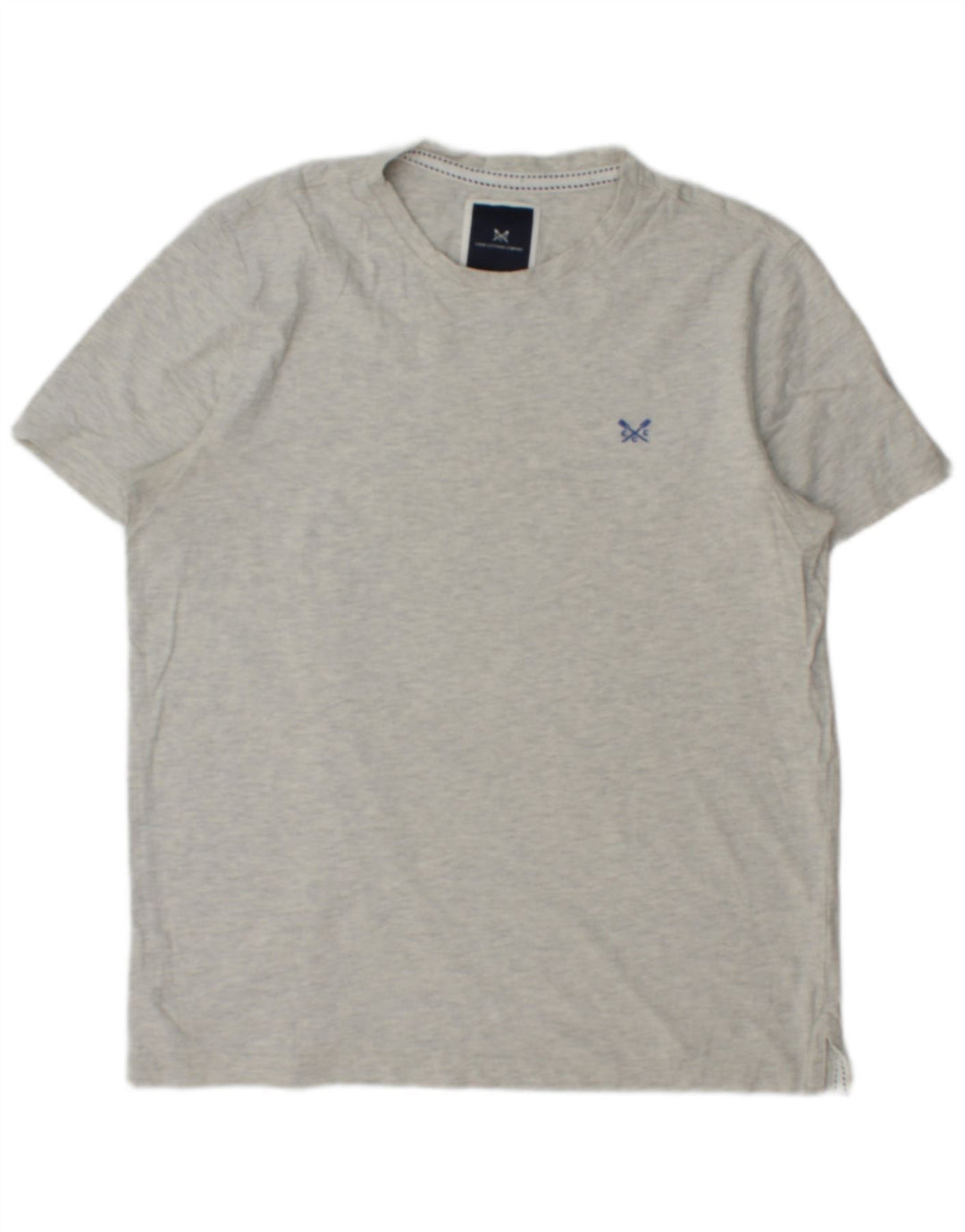 CREW CLOTHING Mens T-Shirt Top Medium Grey Flecked Cotton