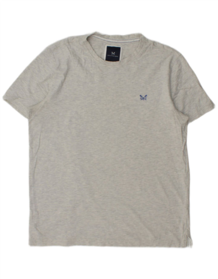 CREW CLOTHING Mens T-Shirt Top Medium Grey Flecked Cotton