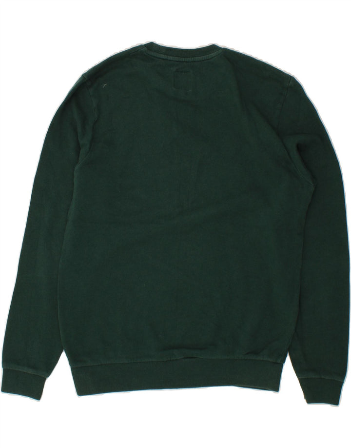 JACK WILLS Mens Graphic Sweatshirt Jumper Small Green Cotton Vintage Jack Wills and Second-Hand Jack Wills from Messina Hembry 