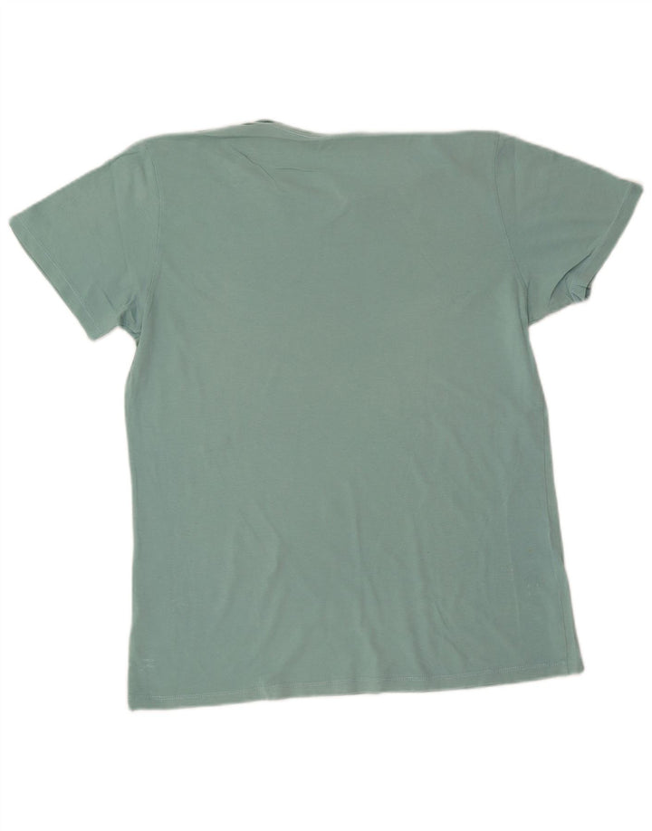 Lee T-Shirt Graphique Homme Turquoise Moyen Coton