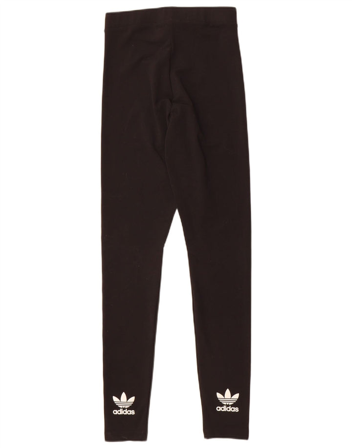 Adidas Womens Leggings UK 6 XS  Black Polyester