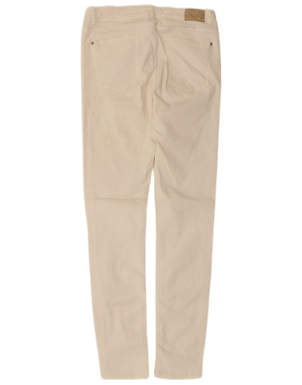 Zara Jeans Skinny Feminino EU 42 Grande W32 L31 Branco