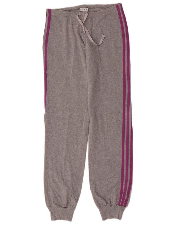Γυναικεία αθλητική φόρμα Adidas Παντελόνι Joggers UK 12 μεσαίο γκρι βαμβακερό
