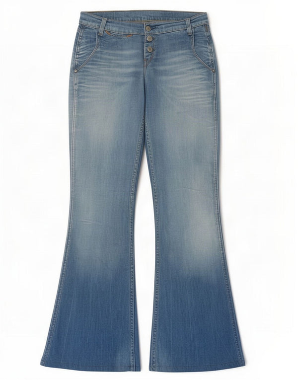 Levi's Womens Flared Jeans W29 L32 Blue Cotton
