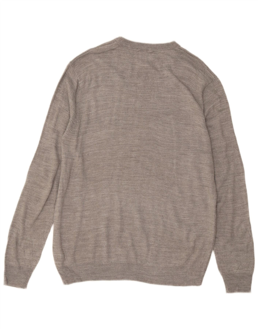 Pierre Cardin Mens Crew Neck Jumper Sweater Large Grey Acrylic
