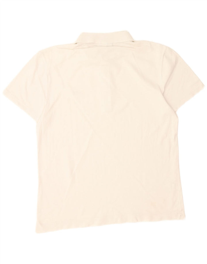 Lacoste Mens Slim Fit Polo Shirt Size 4 Medium White Cotton