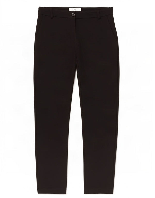 Brax Womens Straight Chino Trousers UK 8 Small W28 L28 Black Viscose