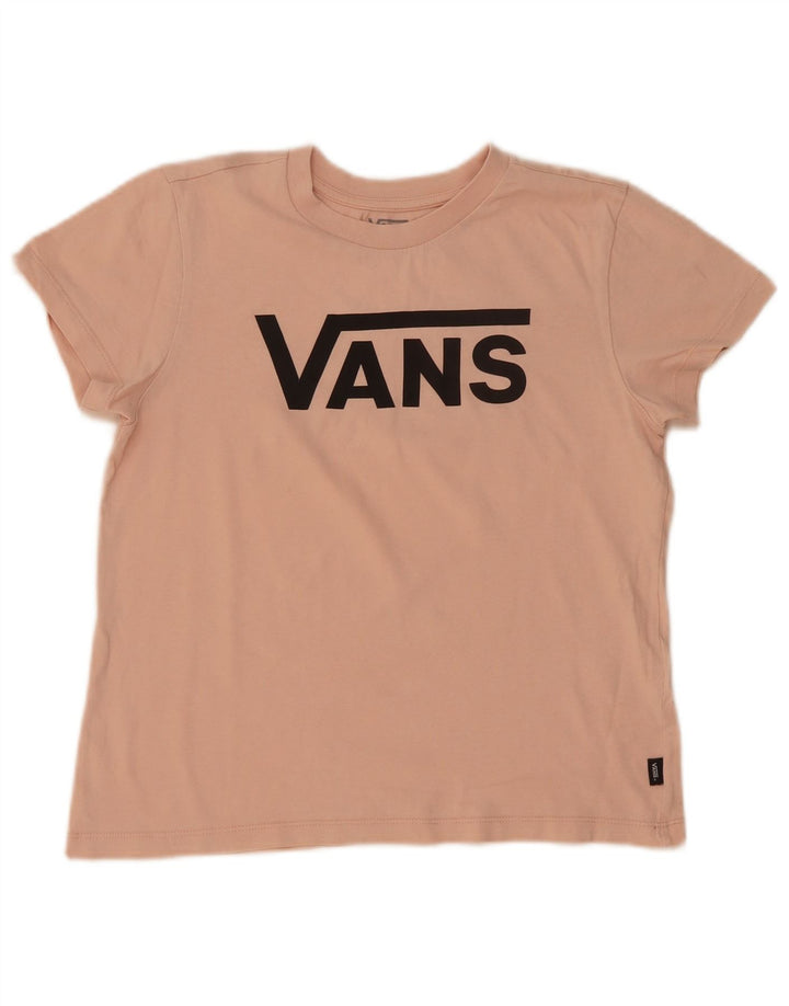 Vans Dame Grafisk T-Shirt Top UK 10 Small Pink