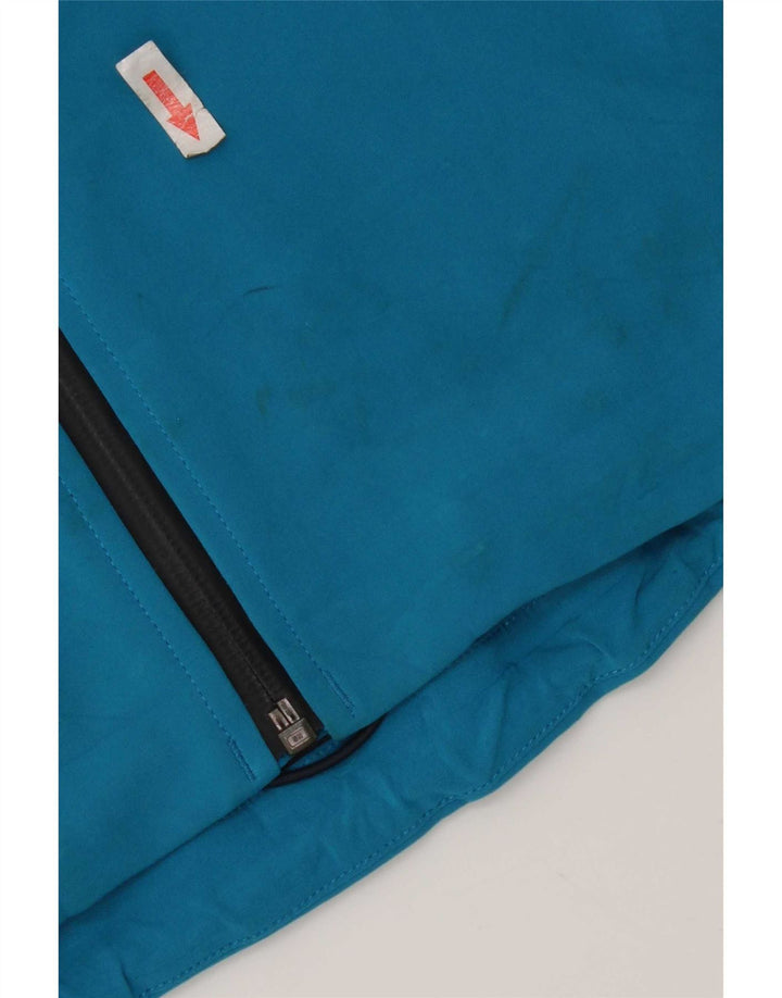 The North Face Mens Hooded Rain Jacket UK 40 Large Blue