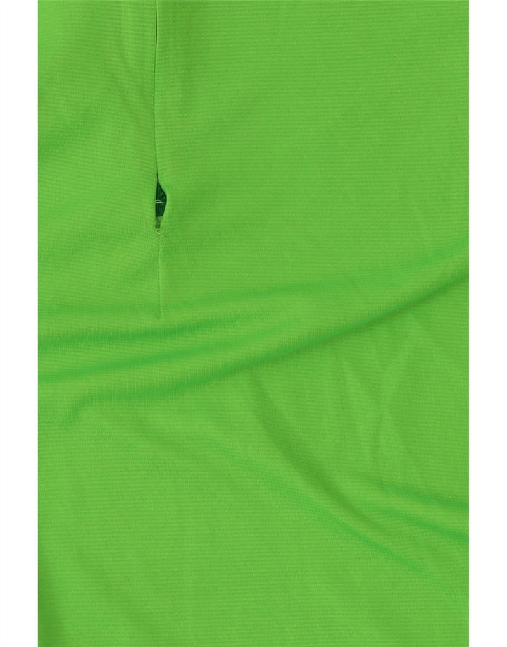 Adidas Mens Zip Neck Pullover Tracksuit Top UK 40/42 Medium Green Polyester