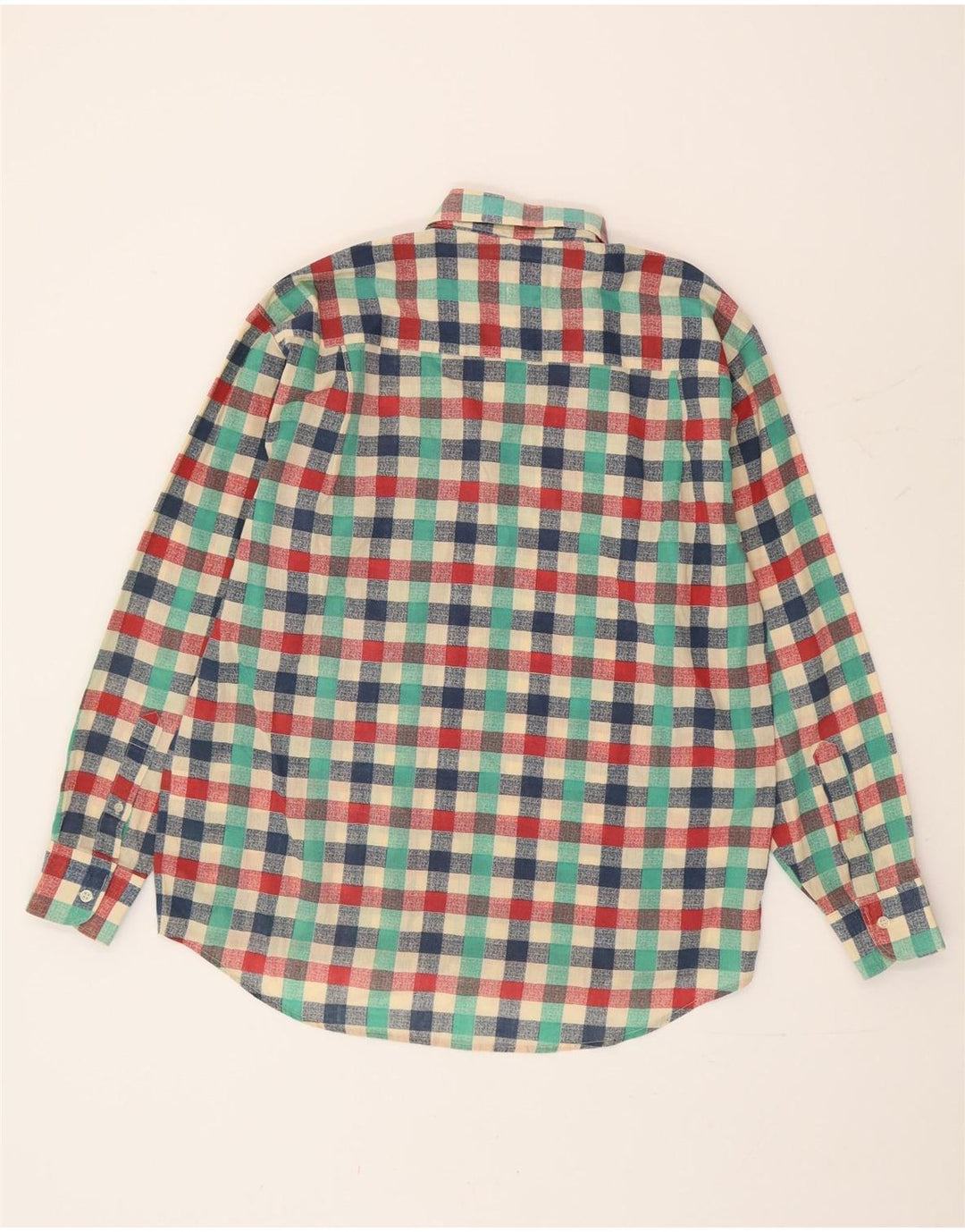 Vintage Mens Shirt Medium Multicoloured Check