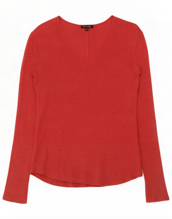 Massimo Dutti Damen Top Langarm UK 10 Small Red
