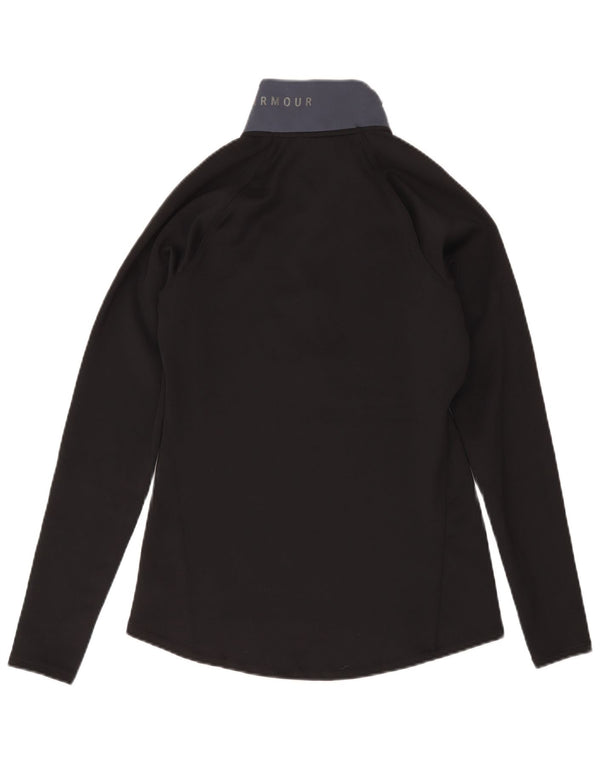 Top da tuta con grafica pullover da donna Under Armour UK 12 medio nero