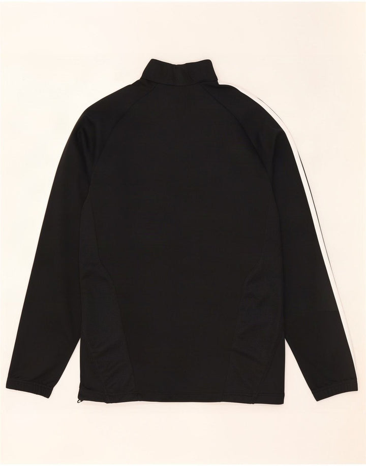 Top della tuta da ginnastica Adidas Climacool con zip e collo da uomo UK 38/40 medio Nero