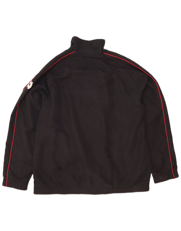Lotto Hombre Chándal Top Chaqueta XL Negro Poliéster
