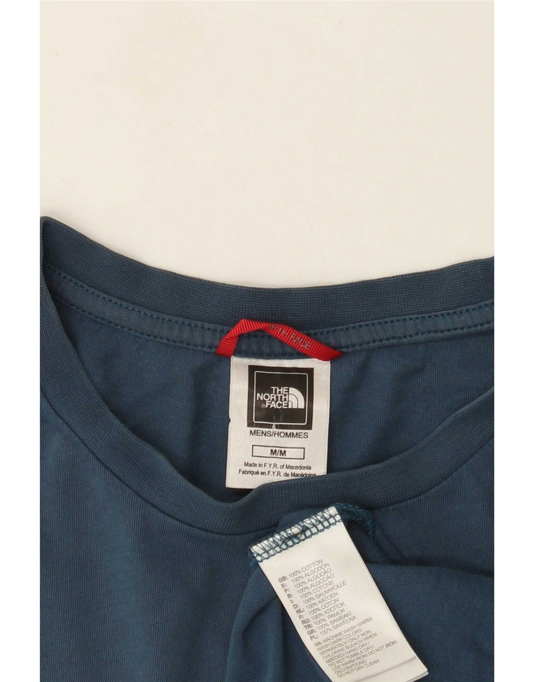 The North Face Mens Graphic T-Shirt Top Medium Blue Cotton