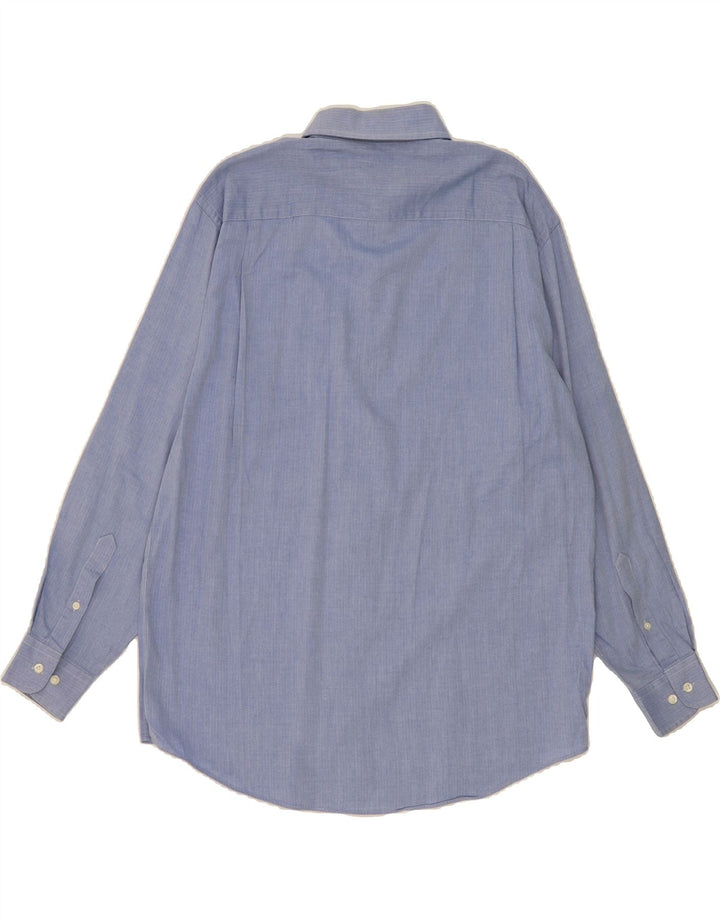 NAUTICA Mens Shirt Size 16 1/2 Large Blue Herringbone Cotton Vintage Nautica and Second-Hand Nautica from Messina Hembry 