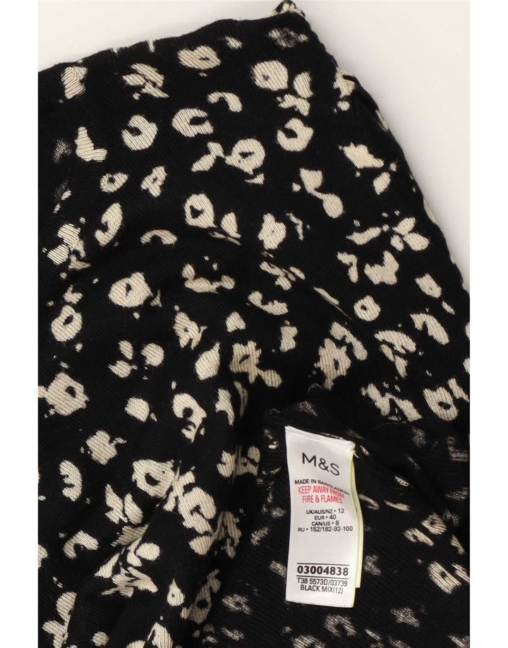 Sweter damski Marks & Spencer z okrągłym dekoltem, UK 12, średni czarny