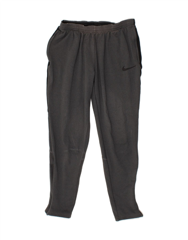 NIKE Mens Dri Fit Tracksuit Trousers Small Grey Polyester Vintage Nike and Second-Hand Nike from Messina Hembry 